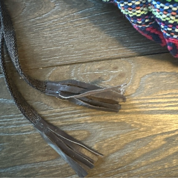 Cost Plus World Market Red and Green Crossbody Bag with Boho-Chic Design - Picture 6 of 14